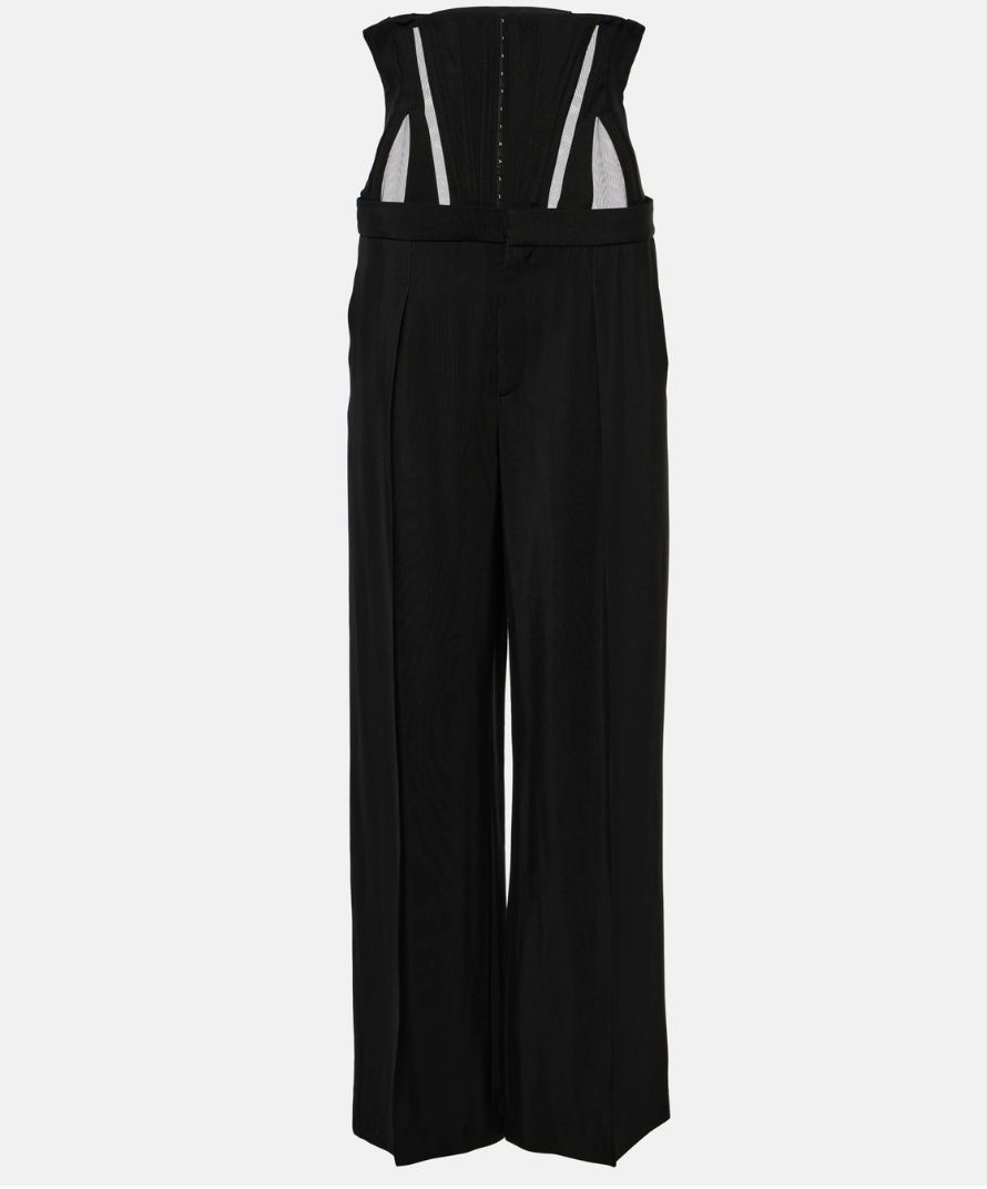 Mugler Bustier Black Corset (removable) and Trousers