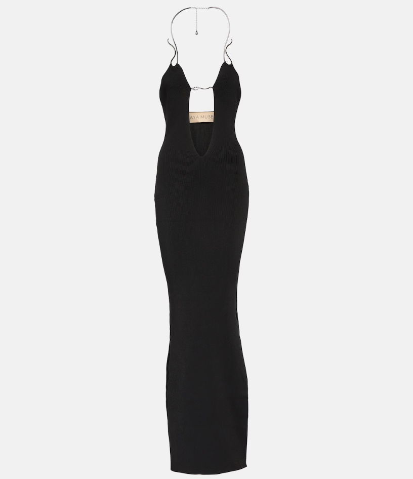 Aya Muse Black Mirabi halterneck cutout maxi dress - BOPF | Business of Preloved Fashion Aya Muse Black Mirabi halterneck cutout maxi dress - BOPF | Business of Preloved Fashion