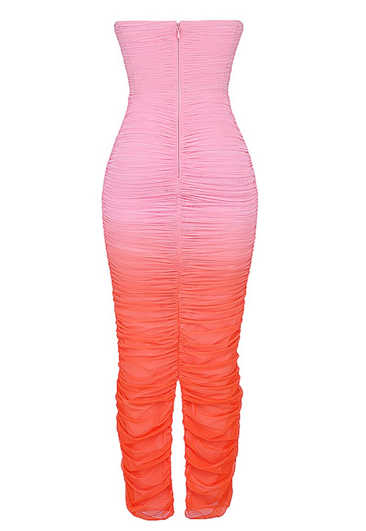 House of CB Pink, Orange Ombre Tube Dress - BOPF | Business of Preloved Fashion House of CB Pink, Orange Ombre Tube Dress - BOPF | Business of Preloved Fashion