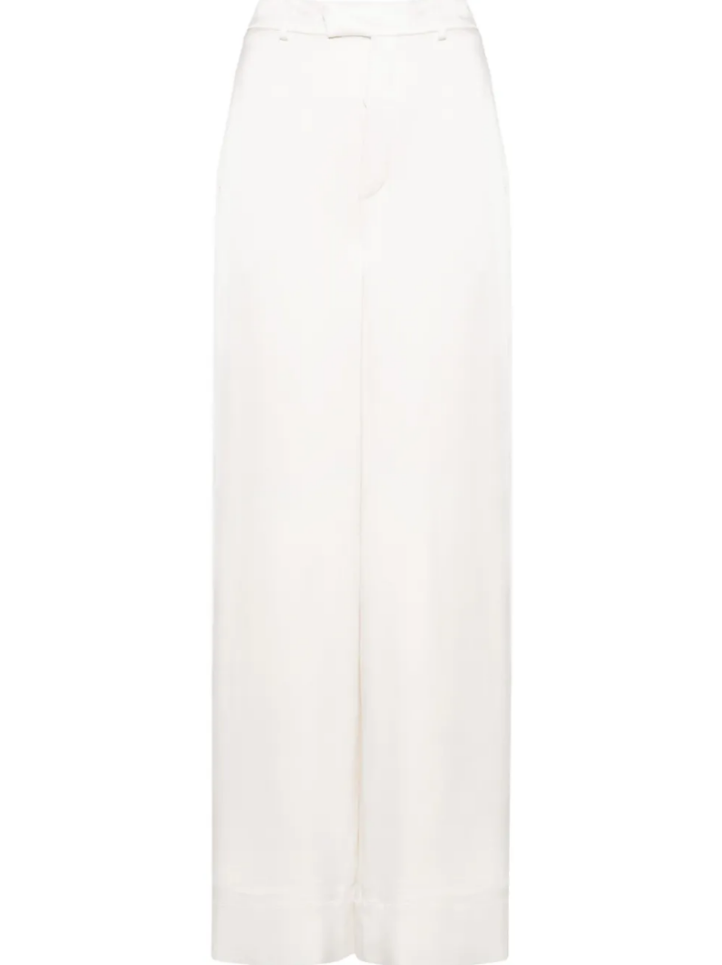 Saint Laurent Beige wide leg trousers