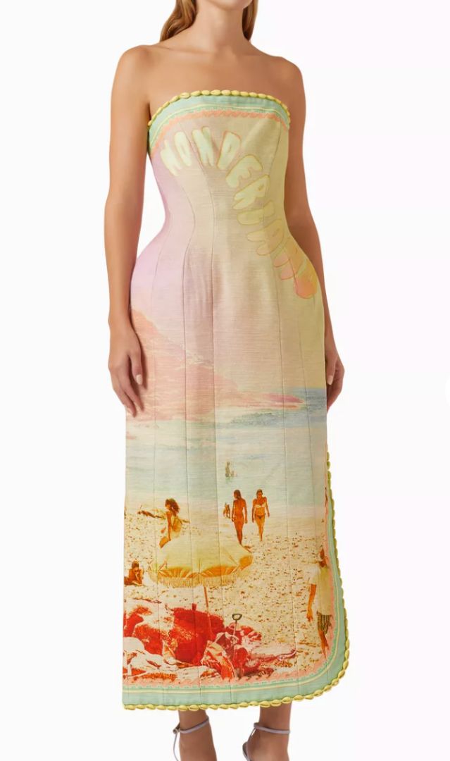 zimmermann coaster structured midi dress Zimmermann Coaster Structured Midi Dress Size 1 - BOPF