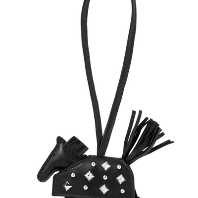 Hermès Rodeo Rock Charm PM in Milo Lambskin Black