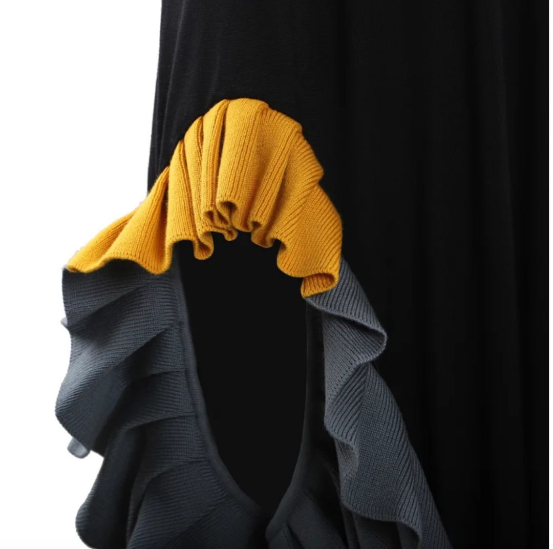 loewe knit dress Loewe Ruffle Knit Midi Dress
