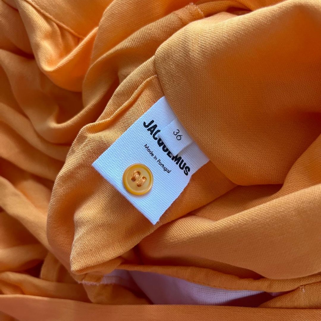 Jacquemus Orange Bahia Sash Dress