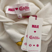 Maje x Sailor Moon White Printed Crop Hoodie