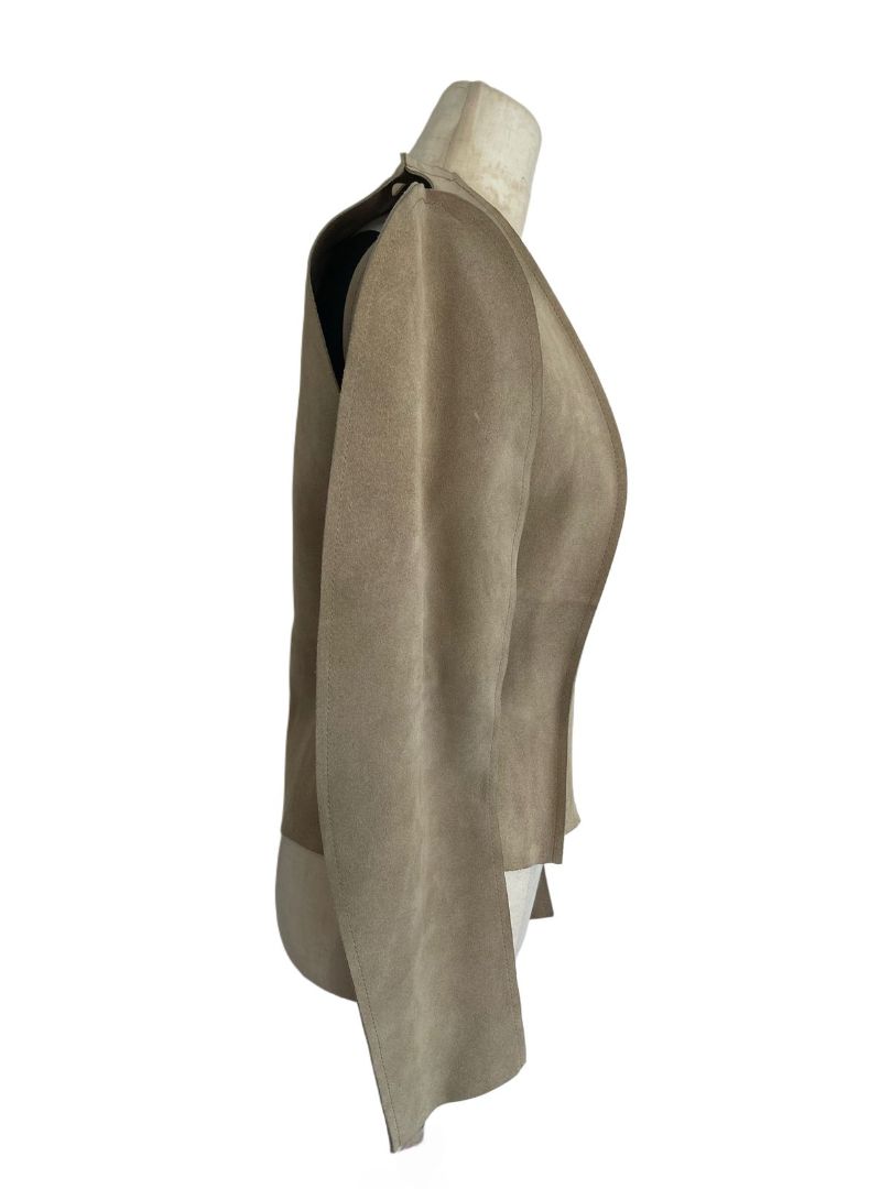 Maison Martin Magela x H&M Brown Leather Jacket