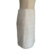 Paule Ka White Tweed Skirt