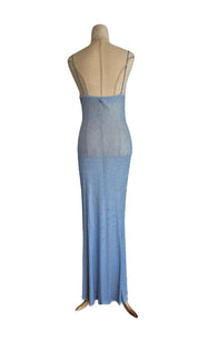Retrofete Light Blue Shilo Crystal Embellished Dress