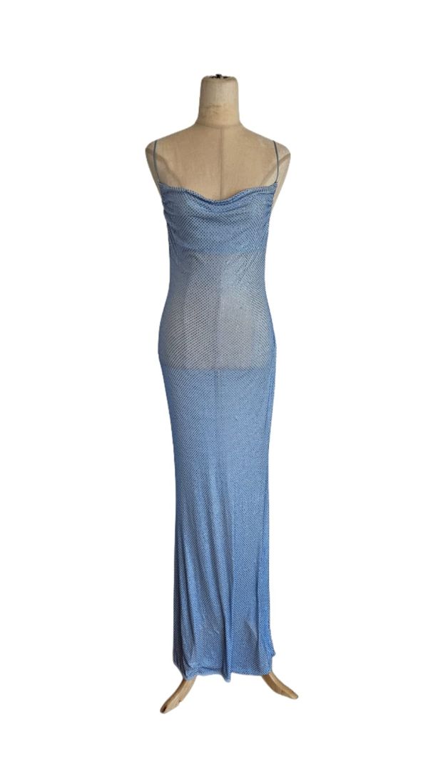 Retrofete Light Blue Shilo Crystal Embellished Dress - BOPF | Business of  Preloved Fashion