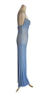 Retrofete Light Blue Shilo Crystal Embellished Dress