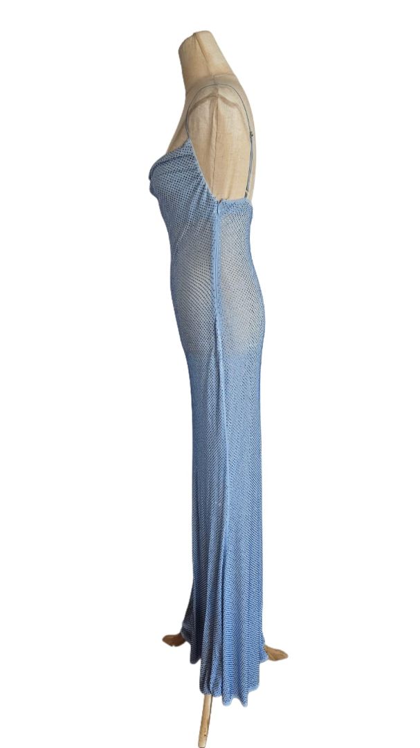 Retrofete Light Blue Shilo Crystal Embellished Dress