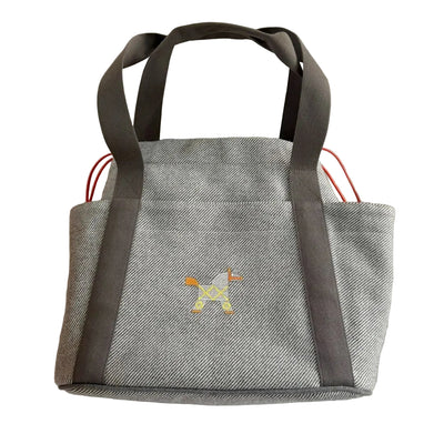 Hermès Animaux Nattes nappy bag grey wool Bags