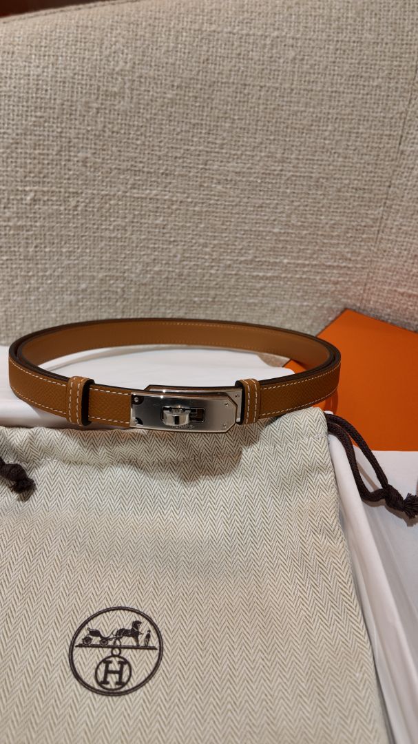 Hermes Kelly belt Gold Epsom with PHW