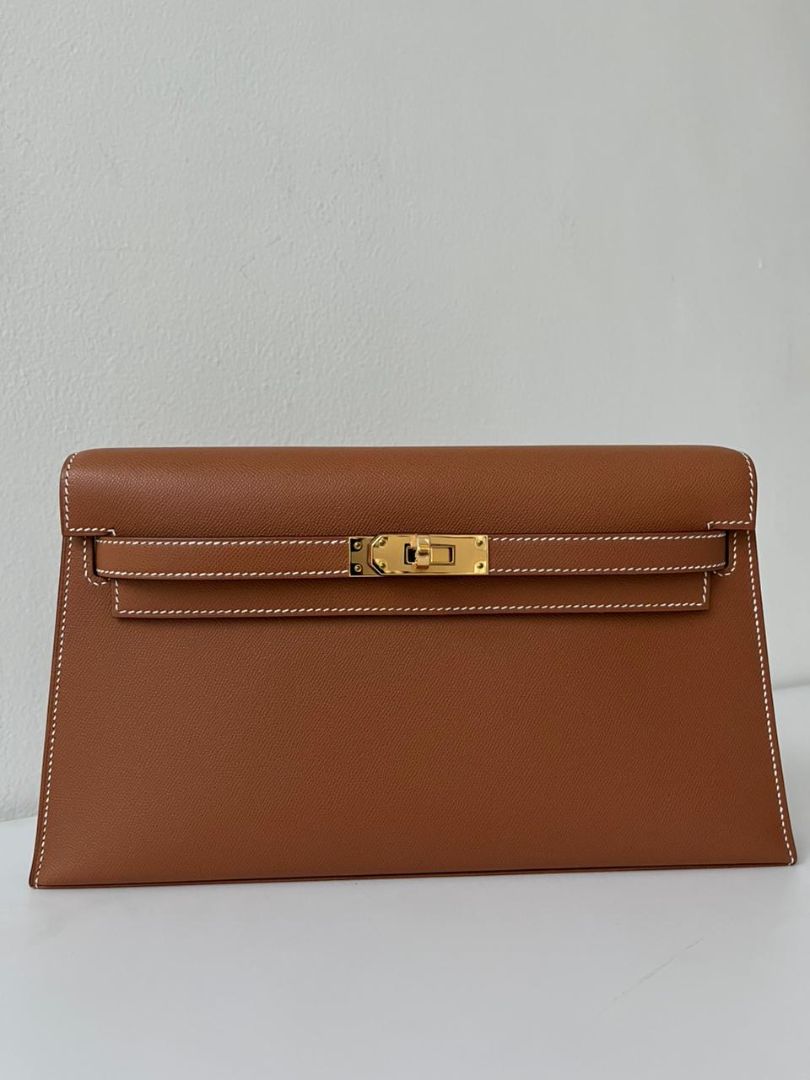 Hermès Gold Kelly Elan Bag Epsom leather with GHW