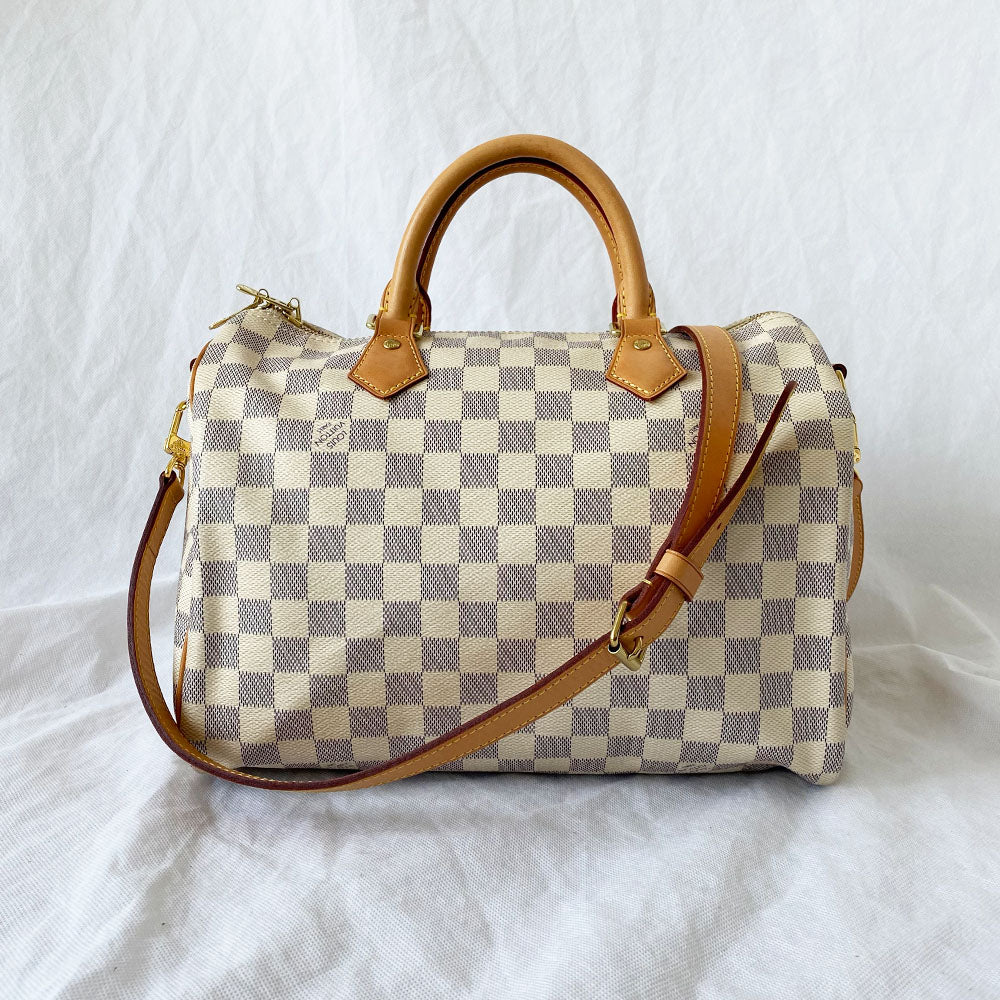 Authentic Preloved Louis Vuitton Speedy 30 Azur Bag Luxury Bags  Wallets  on Carousell