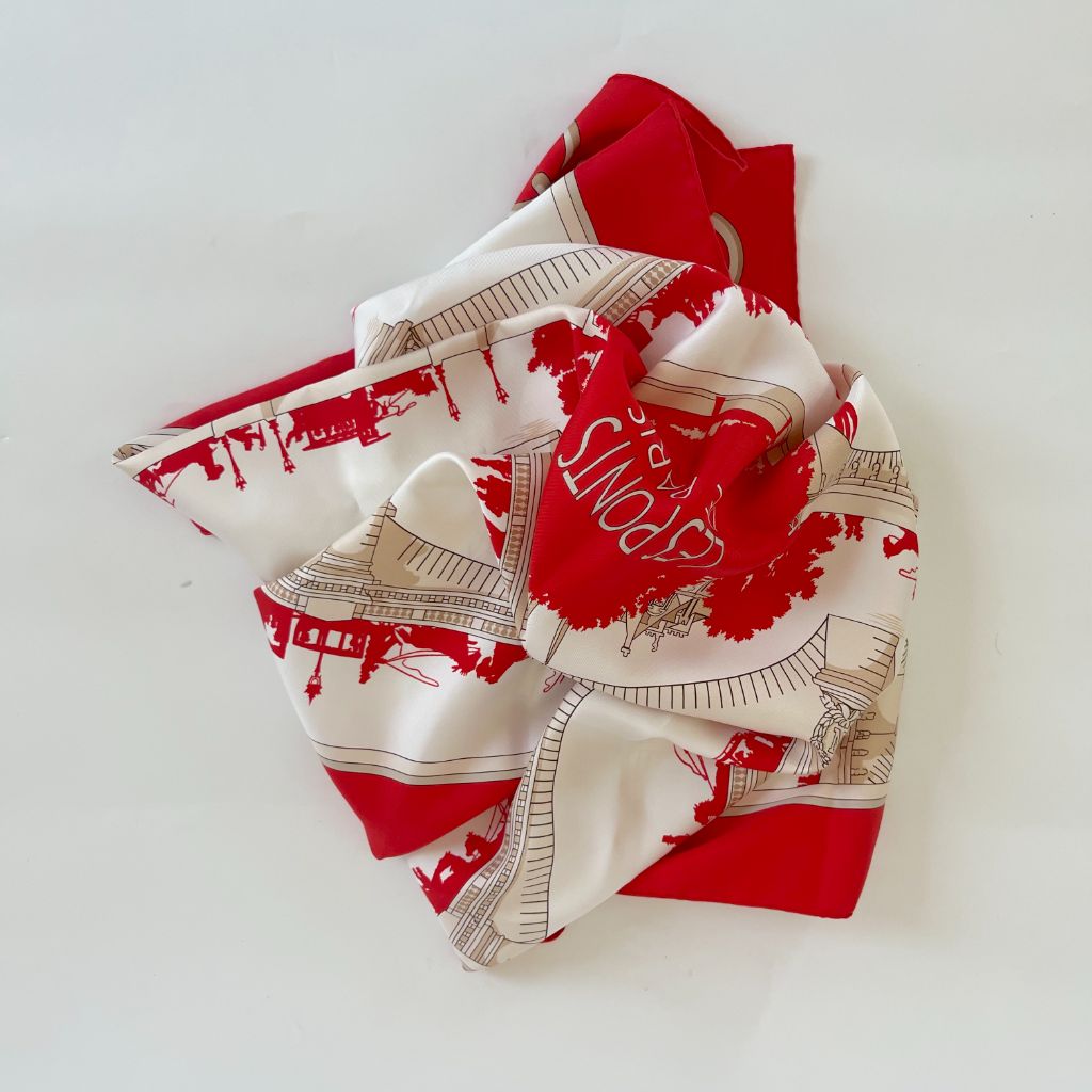 Hermès Printed Silk Scarf