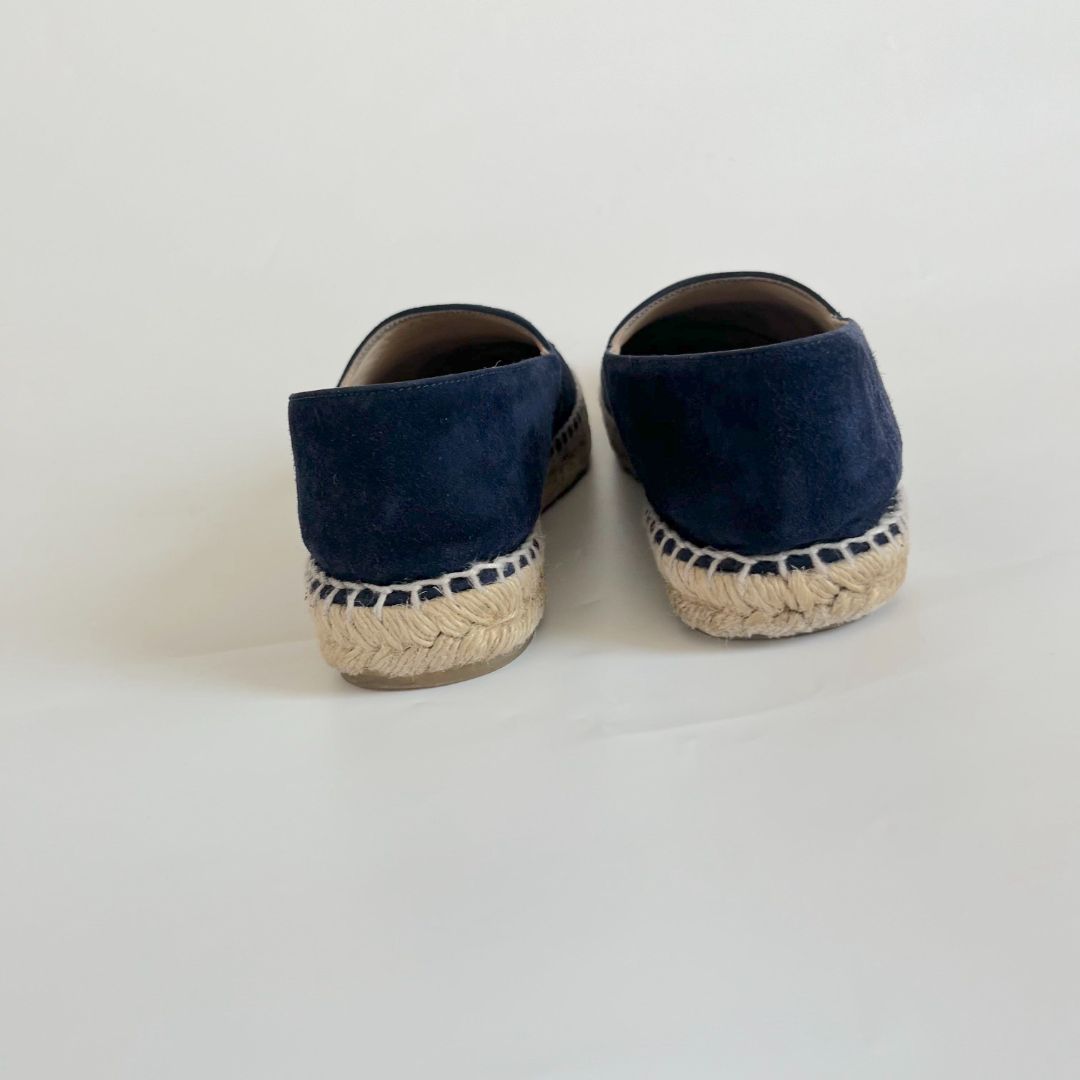 Cloth espadrilles Louis Vuitton Blue size 37 EU in Cloth - 31339090