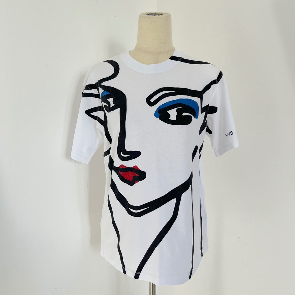 Victoria Beckham Beauty Face Graphic T-Shirt