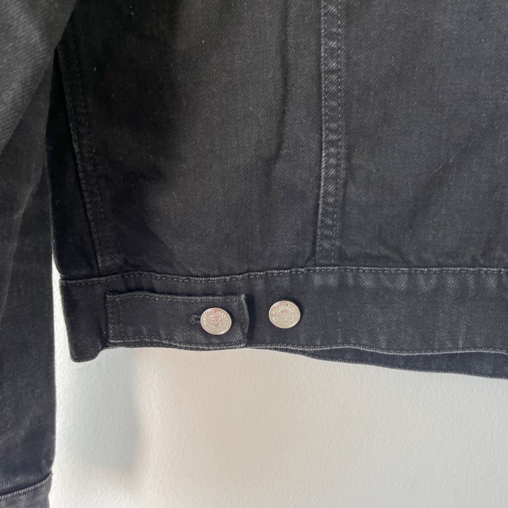 BALMAIN SIGNATURE BACK LOGO DENIM JACKET