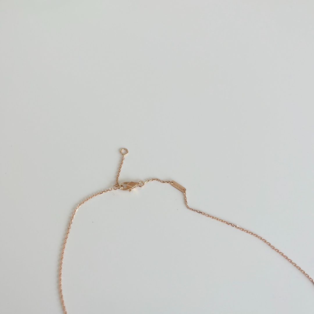 Van Cleef & Arpels Sweet Alhambra Heart Carnelian Rose Gold Pendant Necklace