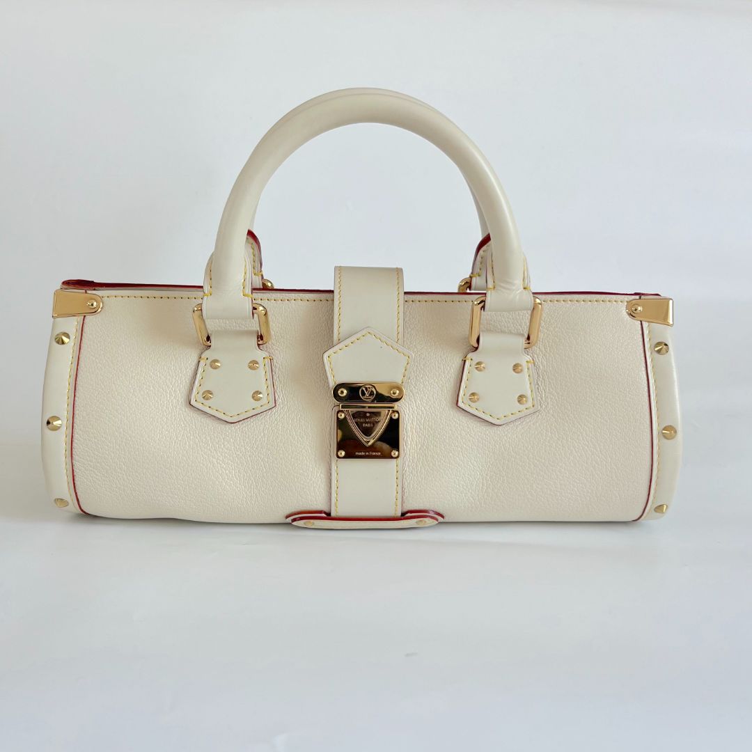 Louis Vuitton Epanoui PM cream leather tote bag