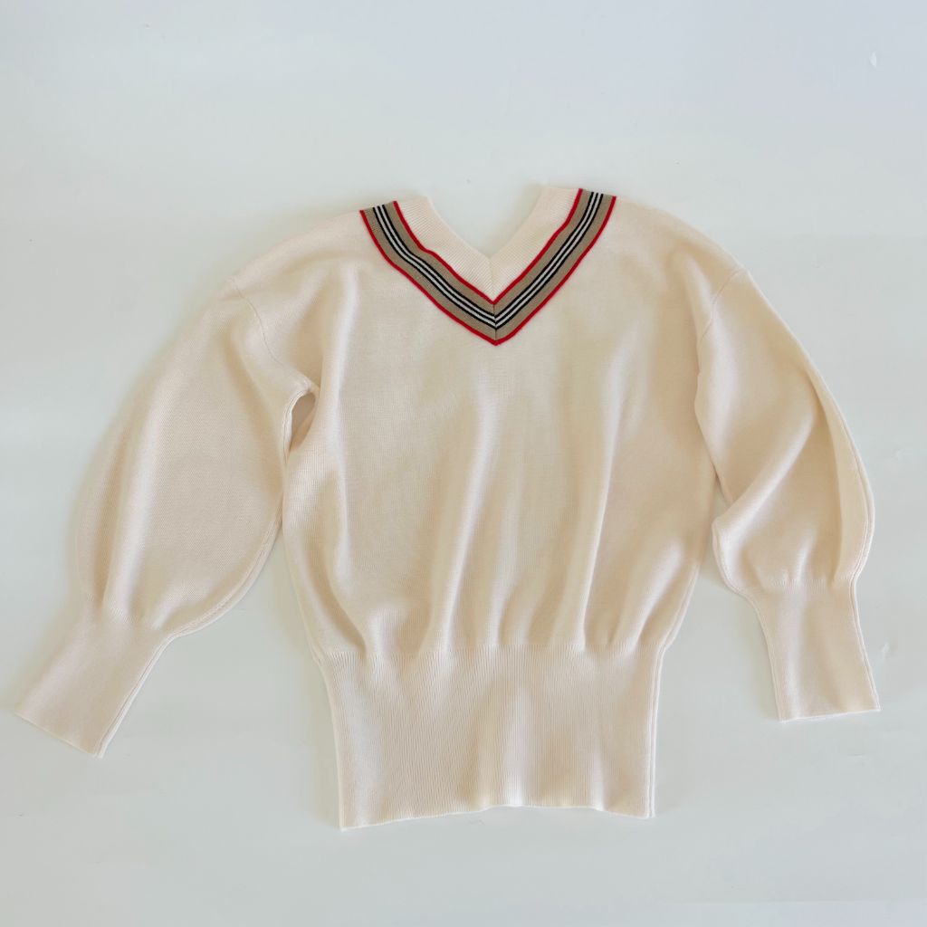 Burberry Ivory sweater Merino wool, childrens 6 years