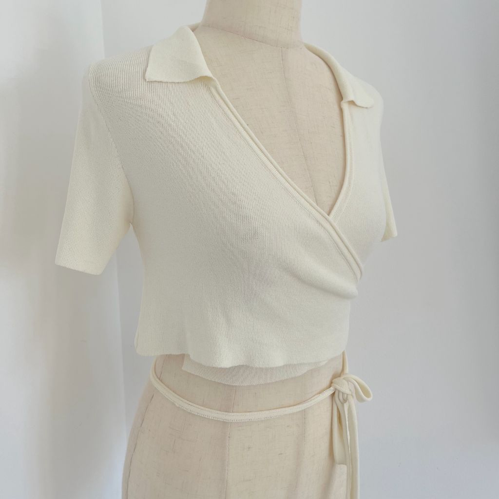 Jacquemus Wrap Crop Top