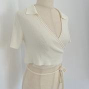 Jacquemus Wrap Crop Top