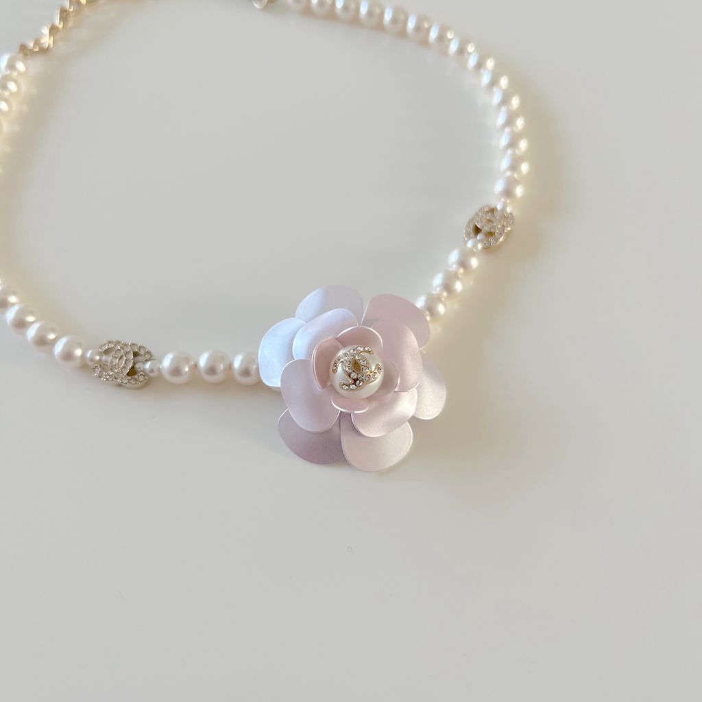 Chanel Faux Pearl Choker Necklace