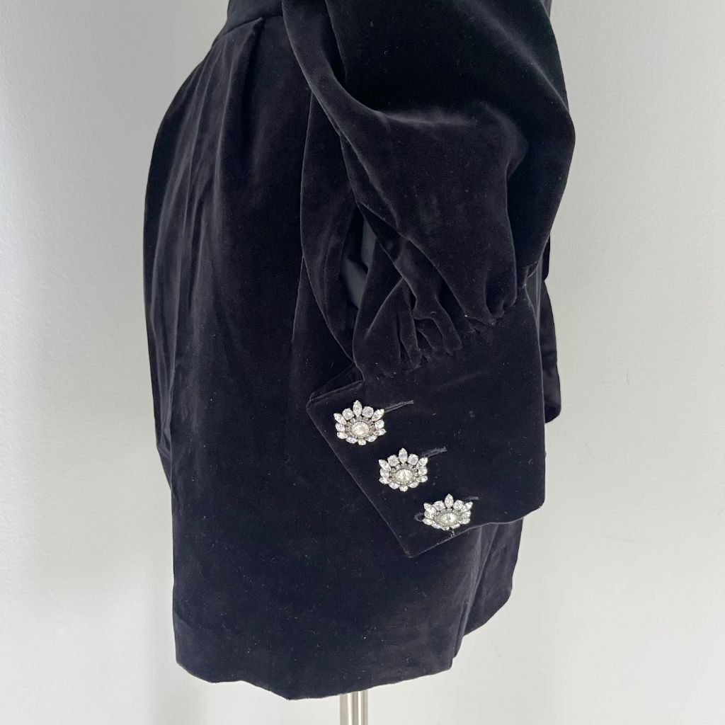alexandre vauthier black velvet dress Alexandre Vauthier Off the Shoulder Ruched Velvet Gown in Black