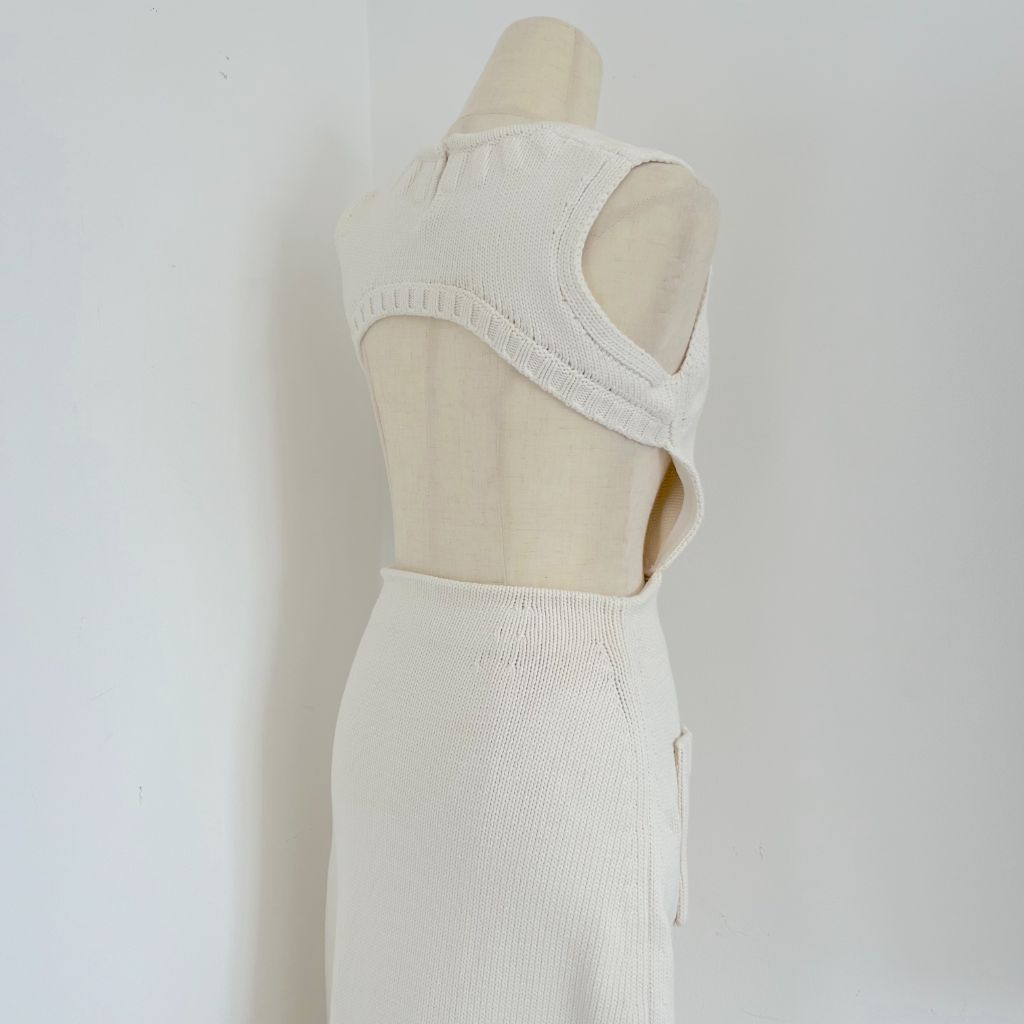 Fendi Open-Back Knitted Dress with pocket - BOPF | Business of Preloved Fashion Fendi Open-Back Knitted Dress with pocket - BOPF | Business of Preloved Fashion