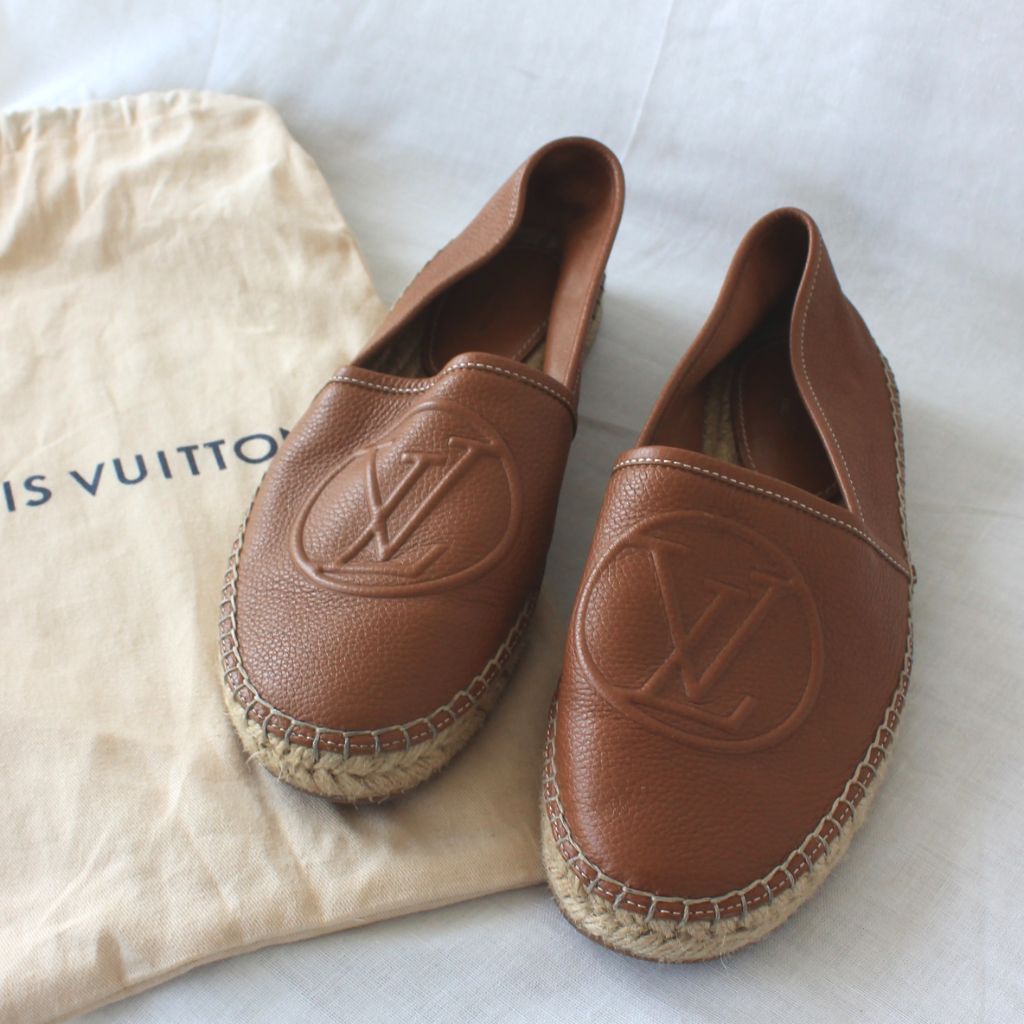 Louis Vuitton Starboard Leather Espadrilles - Brown Flats, Shoes -  LOU382685