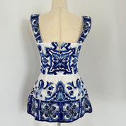 Dolce & Gabbana Printed cotton-poplin top