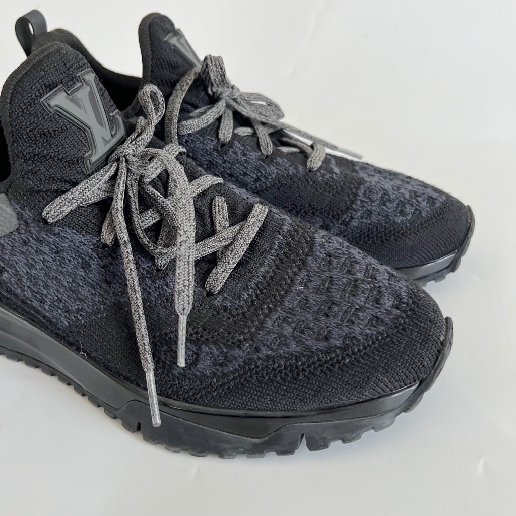 Authentic Black Louis Vuitton VNR Knit Sneakers for Sale in