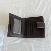 Christian Dior beige/brown flap vintage wallet