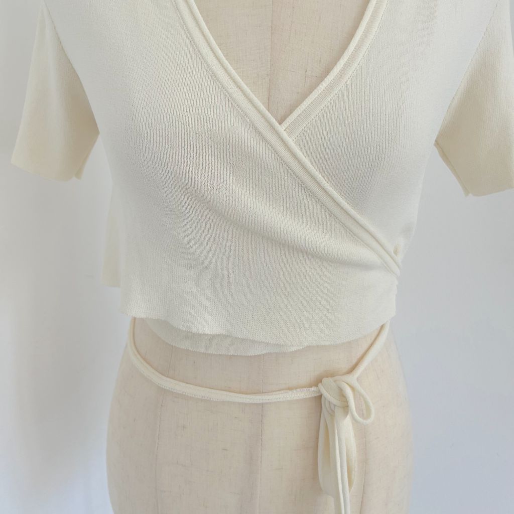 Jacquemus Wrap Crop Top
