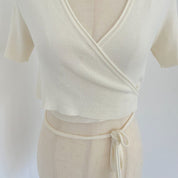 Jacquemus Wrap Crop Top