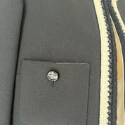 Chanel 2022 Cruise Black and White Silk Jacket