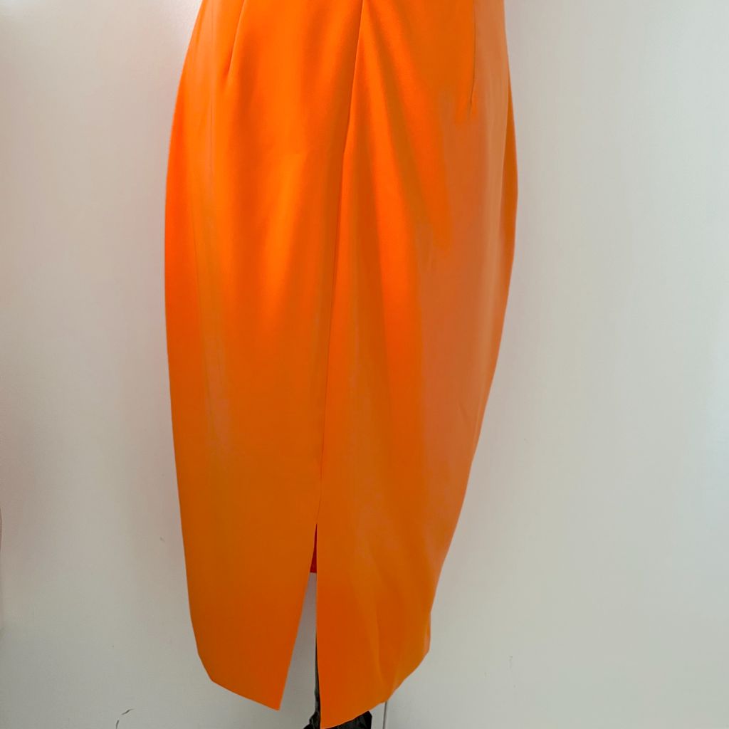Lavish Alice orange dress with knot detail