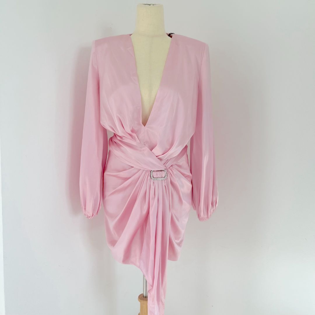 alexandre vauthier silk dress Alexandre Vauthier asymmetric polka-dot silk Dress