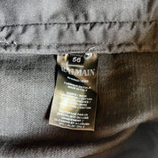 BALMAIN SIGNATURE BACK LOGO DENIM JACKET