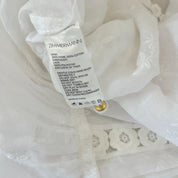 Zimmermann White embroidered Belt Dress