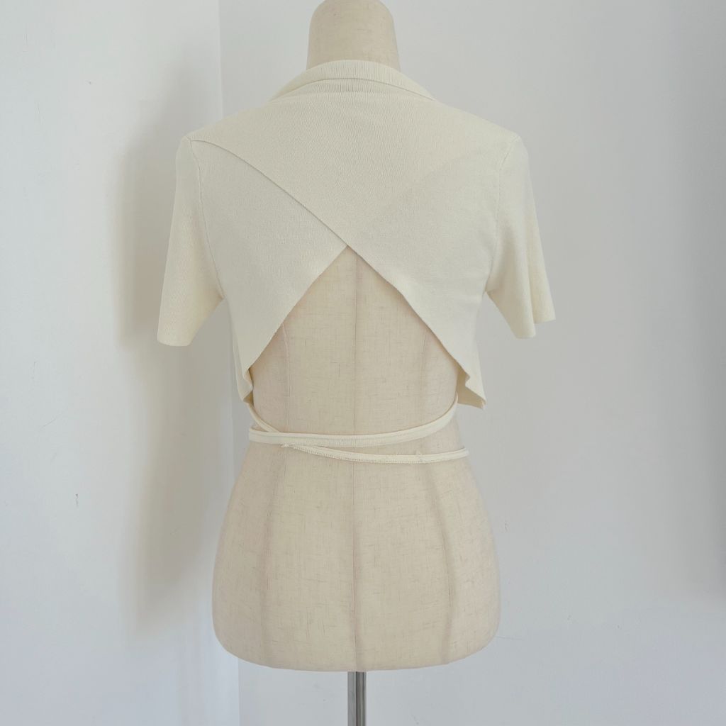 Jacquemus Wrap Crop Top