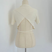 Jacquemus Wrap Crop Top