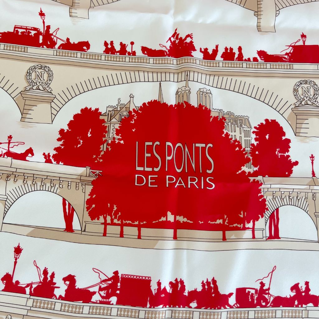 Hermès Printed Silk Scarf
