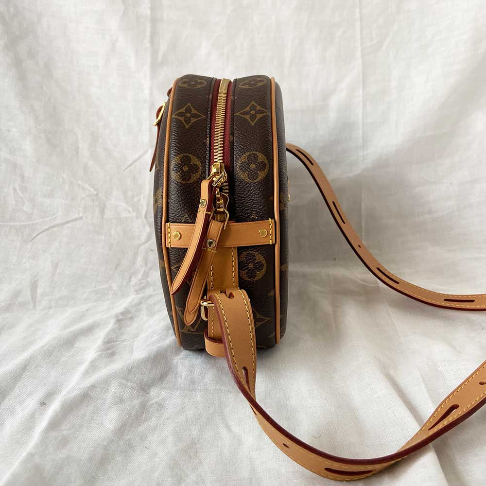 Petite boîte chapeau leather handbag Louis Vuitton Brown in Leather -  29634267