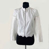 3.1 Phillip Lim white embroidred detail zip up cardigan - BOPF | Business of Preloved Fashion