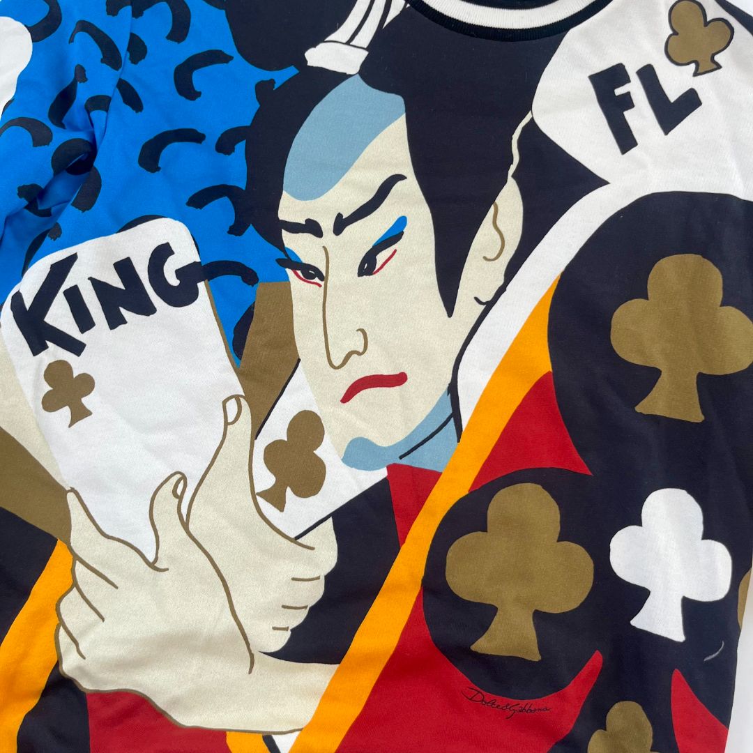 Dolce & Gabbana King Of Clubs Print Mens Sweatshirt