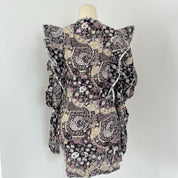 Isabel Marant Printed Silk Bruna Draped Mini Dress