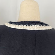 Chanel 2022 Cruise Black and White Silk Jacket